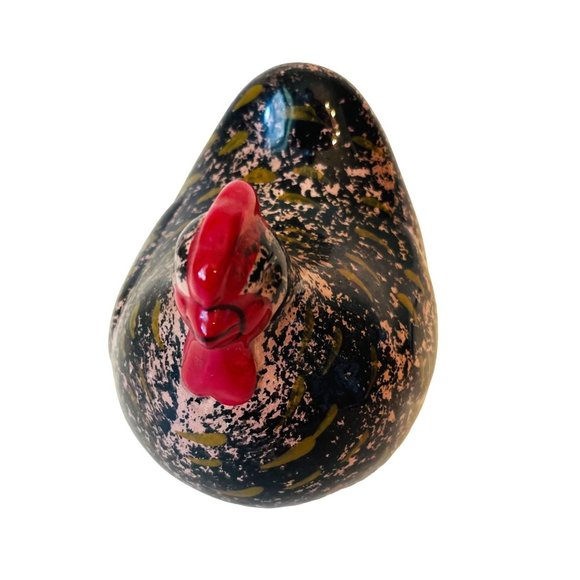 Ceramic Prairie Chicken Hand Painted 4" T 5" L 3.75" W - Picture 3 of 6